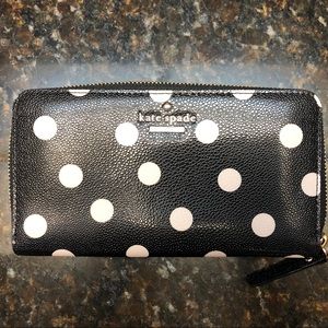 Spencer Cabana dot zip-around Continental Wallet